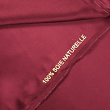 Satin de soie 100% rouge bordeaux