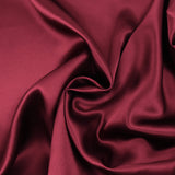 Satin de soie 100% rouge bordeaux