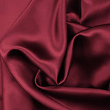 Satin de soie 100% rouge bordeaux