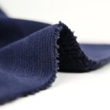 Velours côtelé sherpa double face bleu marine