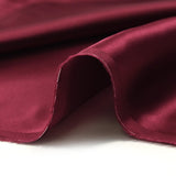 Satin de soie 100% rouge bordeaux