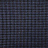 Flanelle de laine mélangée à carreaux fond marine