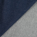 Navy mesh cotton and silk jeans