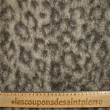 Laine mélangée cardée graou léopard marron et écru