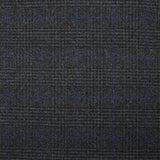 Laine mélangée contrecollée prince-de-galles fond anthracite