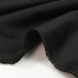Popeline de coton satinée noir