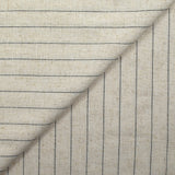 Polyviscose et lin rayé Maud fond écru