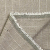 Polyviscose and striped linen Maud Beige background