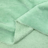 Tissu éponge bambou vert d'eau vendu au mètre