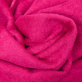 Tissu éponge bambou fuchsia vendu au mètre