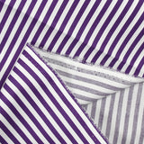 Popeline de coton imprimée Lina rayée 5mm violet