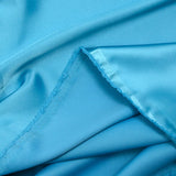 Satin duchesse polyester turquoise