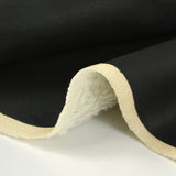 Simili cuir noir envers sherpa fausse fourrure mouton écru