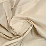 Voile de coton élasthanne tissé-teint rayé sable