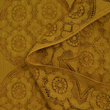 Mustard Bohemian Polyester Lace