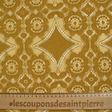 Mustard Bohemian Polyester Lace