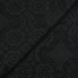 Encaje de poliéster bohemio negro