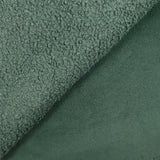 Lainage bouclette envers polaire eucalyptus