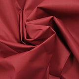 Coton imperméable fin rouge foncé