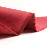 Coton imperméable fin rouge foncé