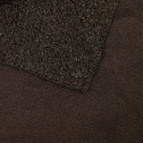 Lainage bouclette envers polaire marron