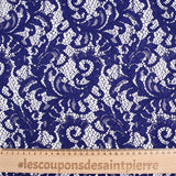 Dentelle festonnée Judith bleu roi