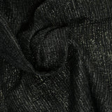 Tweed polycoton lurex noir et gris
