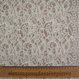 Dentelle polyester Amélie blanc cassé