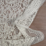 Dentelle polyester Amélie blanc cassé