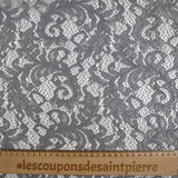 Encaje festonado Judith gris plateado