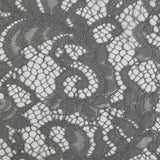 Encaje festonado Judith gris plateado