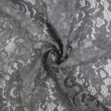 Encaje festonado Judith gris plateado