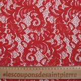 Dentelle festonnée Judith rouge