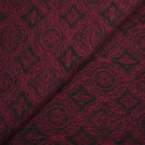 100% boiled wool black and wine moldings