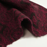 100% boiled wool black and wine moldings