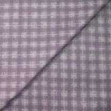 Coton imprimé à carreaux fond parme