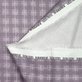 Coton imprimé à carreaux fond parme