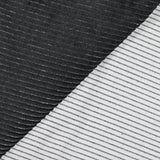 Velours de coton côtelé grosses côtes 6 mm gris foncé fond blanc