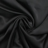 Mousseline 100% soie satinée noir