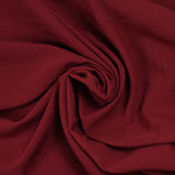 Crêpe de polyester lourd Madeleine bordeaux