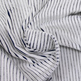 Velours de coton côtelé grosses côtes 6 mm neige fond jeans