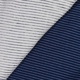 Velours de coton côtelé grosses côtes 6 mm neige fond jeans