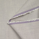 Toile de laine et lin écru et lilas