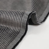 Velours de coton côtelé grosses côtes 3 mm gris