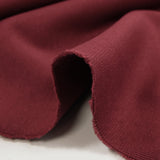 Jersey de coton interlock lourd bordeaux