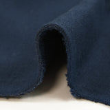 Jersey de coton french terry bleu marine