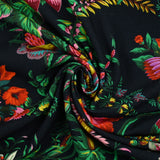 Beverly Hills Impreso viscosa Jersey Midnight Blue Fondo