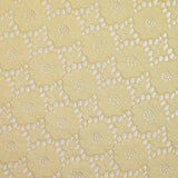 Dentelle festonnée fleurs ivoire