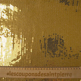 Golden sequins on Mousseline