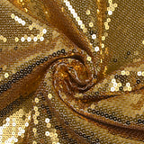 Golden sequins on Mousseline